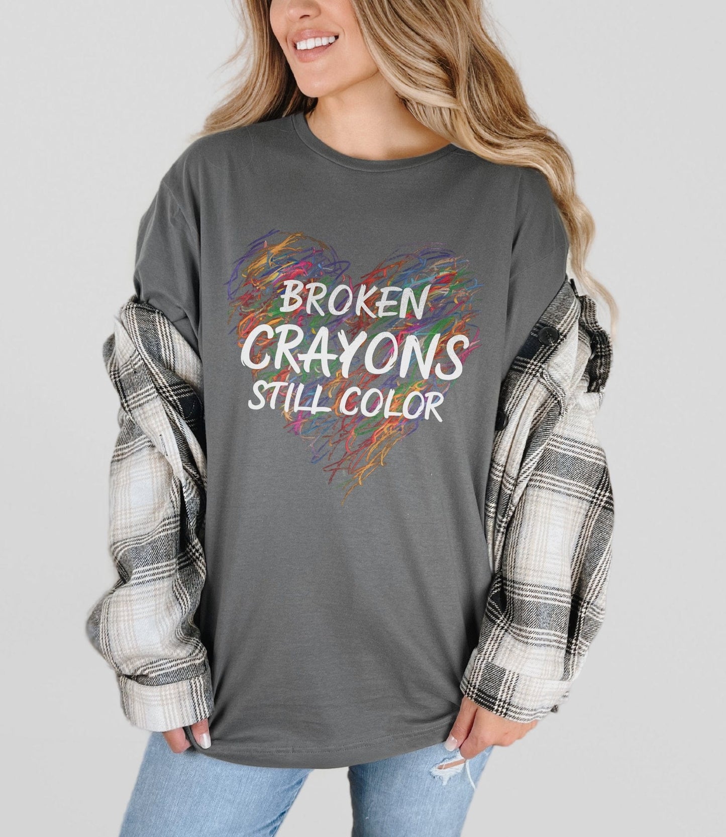 Broken Crayons Heart