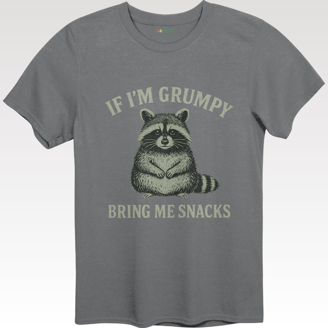 If I'm Grumpy Bring Me Snacks Raccoon T-Shirt product type