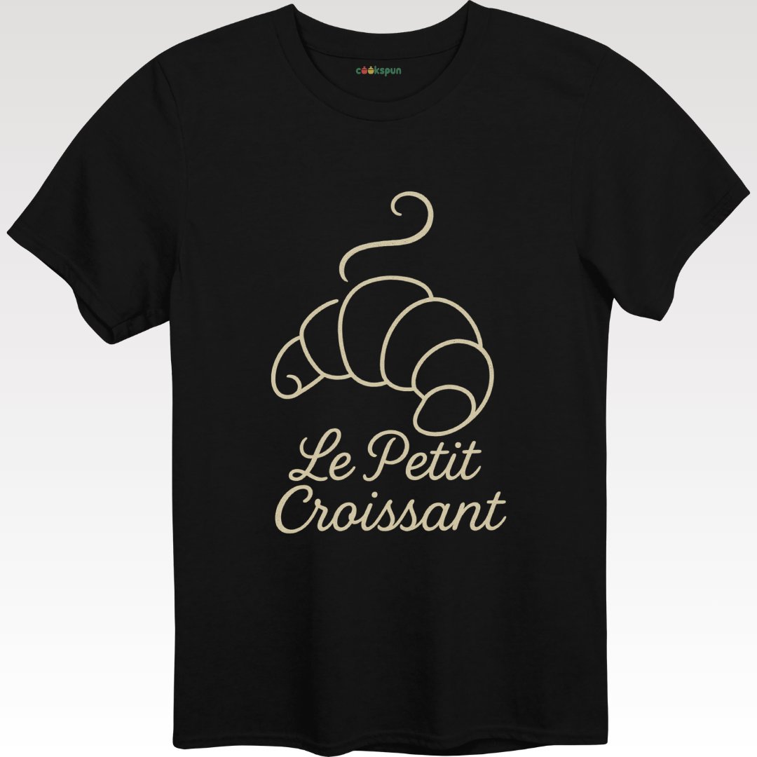 Le Petit Croissant T Shirt Features French Pastry Product