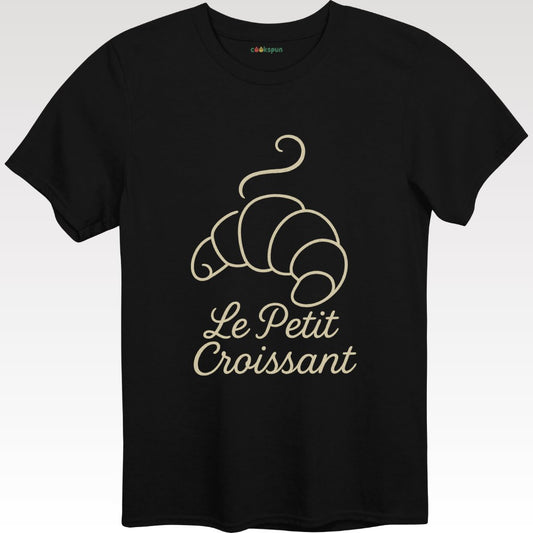 Le Petit Croissant T Shirt Features French Pastry Product